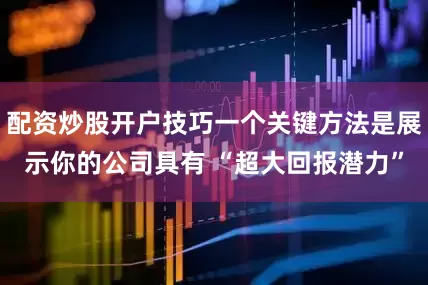 配资炒股开户技巧一个关键方法是展示你的公司具有 “超大回报潜力”